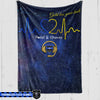 Fleece Blanket 60" x 80" - BEST SELLER Personalized Fleece Blanket - TBL x Dispatcher - Half Heartbeat