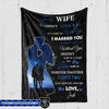 TBL - To My Wife Married You Personalized Fleece Blanket