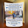 To My Husband Police Officer Personalized Fleece Blanket