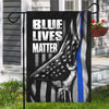 Blue Lives Matter Thin Blue Line Garden Flag