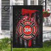 Firefighter Axe Flag With Emblem Personalized Garden Flag