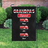 Firefighter Grandparents‘ Squad Personalized Garden Flag