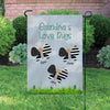 Grandparents Love Bugs Police Personalized Garden Flag