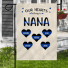 Our Hearts Belong To Personalized Garden Flag