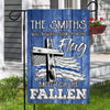 Stand For The Flag Police Personalized Garden Flag