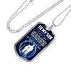Jewelry Military Chain (Silver) / No Be The Man You Can Be - Love Dad - Dog Tag