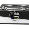 Jewelry Heart Pendant Silver Bangle / No Police x Dispatcher - Heart - Adjustable Luxury Bangle