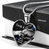 TBL - Daddy And Daughter Heart Adjustable Luxury Necklace