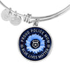 Jewelry TBL - Sunflower Police Mom Circle Adjustable Luxury Bangle