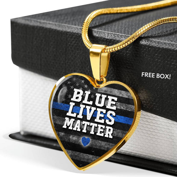 Blue lives sale matter necklace