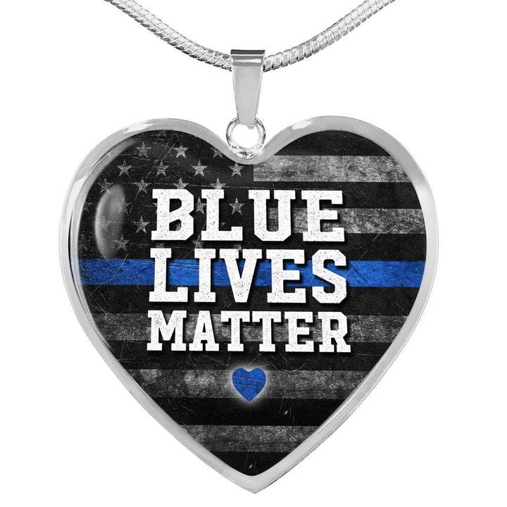 Blue lives sale matter necklace