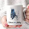 Always By Your Side Police Love Personalized Thin Blue Line Coffee Mug