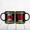 Best Dad Ever Firefighter Suit Personalized Thin Red Line Coffee Mug