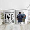 Dad You Are The Man Personalized Thin Blue Line Coffee Mug