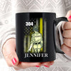 Flag Suit Thin Gold Line Personalized Dispatcher Coffee Mug