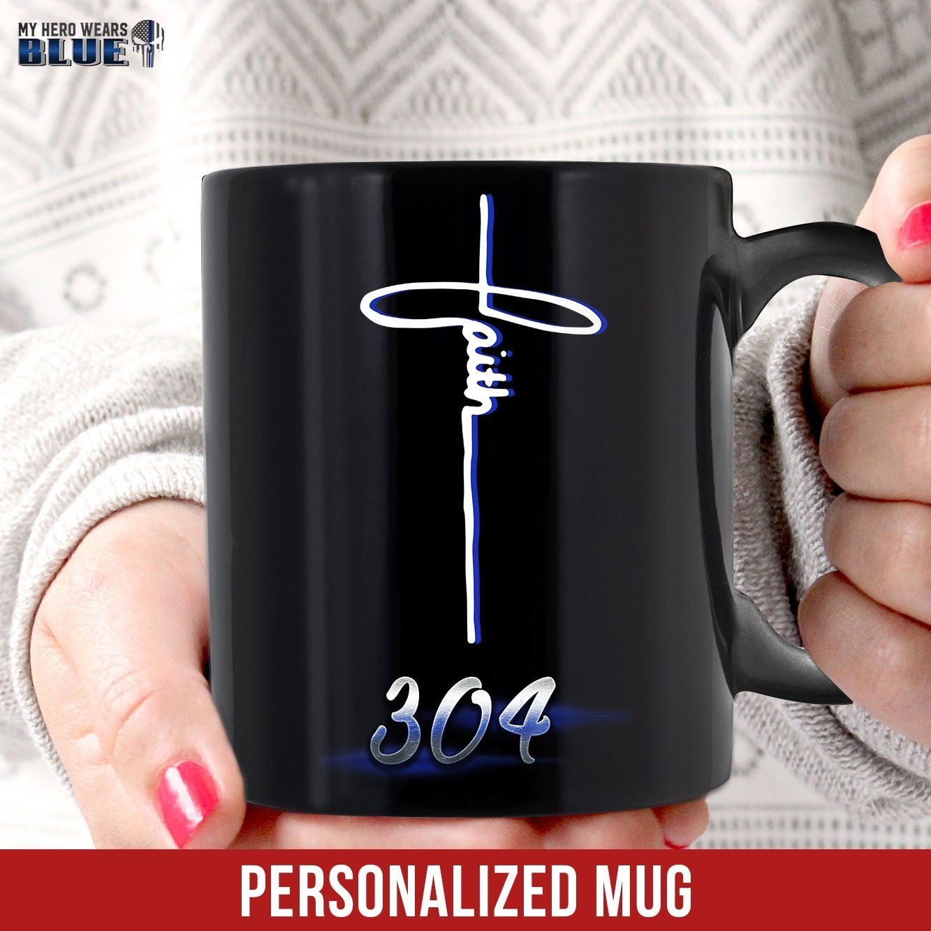 Mugs Black / 11oz Faith Personalized Mug