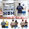 Favorite Police Calls Me Mom Personalized Thin Blue Line Coffee Mug