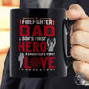 Mugs Black / 11oz Firefighter Dad Son's First Hero Mug - Coffee Mug