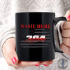Mugs Black / 11oz Firefighter - Name And Number Coffee Mugs