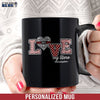 Mugs Black / 11oz Love My Hero - Firefighter - Personalized Mug