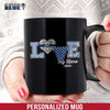 Mugs Black / 11oz Love Myhero - Personalized Mug