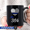 Mrs Thin Blue Line - Personalized Coffee Mugs - CTM