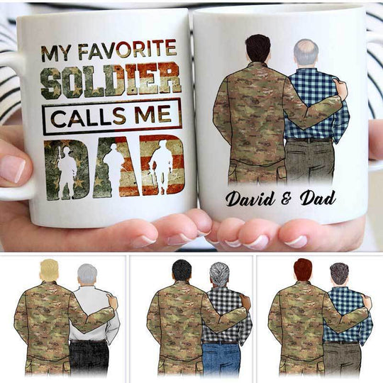 My Favorite Army Soldier Calls Me Dad Personalized Mug