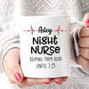 Mugs 11oz Night Nurse Name Personalized Coffee Mug