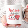 Nurses Do It With Skill And Love Personalized Coffee Mug