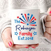 Patriotic Family Est Personalized Mug