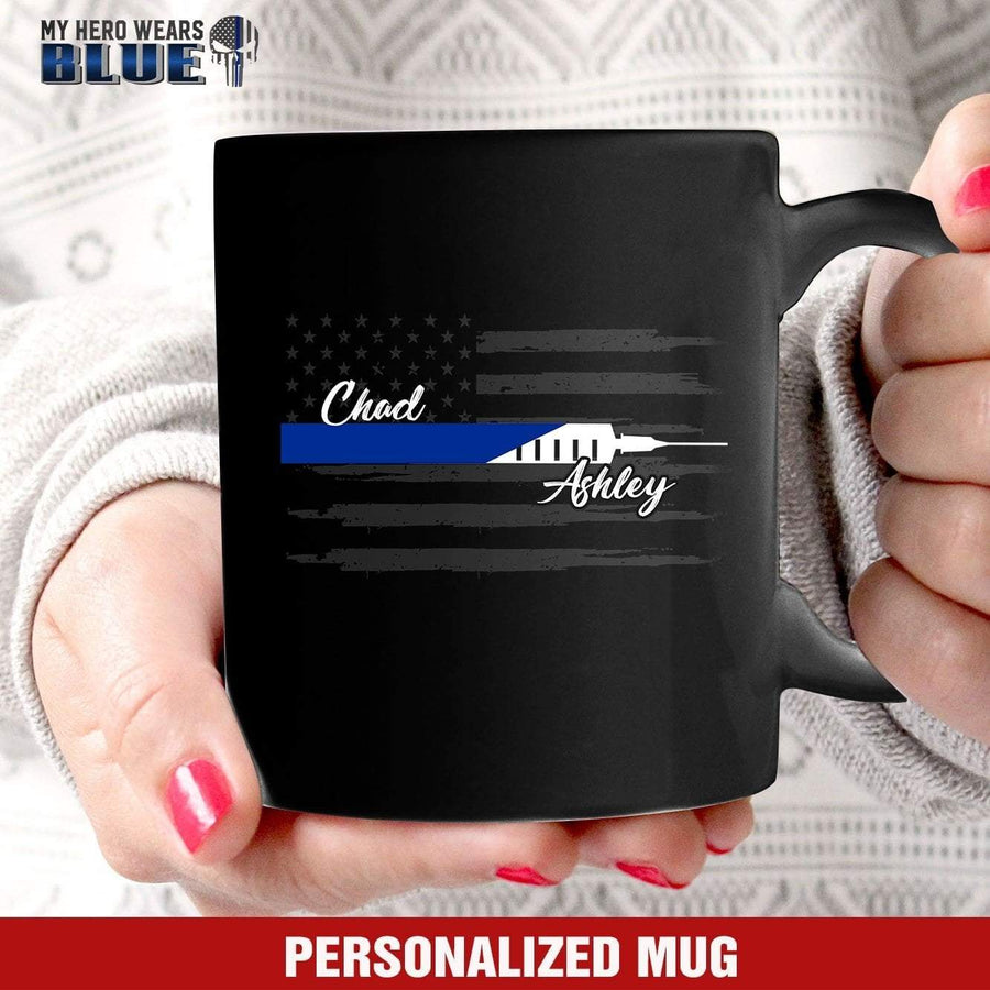 Mugs Black / 11oz Personaized Mug - Police x Nurse