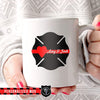 Mugs White / 11oz Personalized Coffee Mugs - Firefighter - Couple