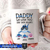 Mugs 11oz Personalized Mug - Daddy We Love You Shark