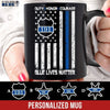 Mugs Black / 11oz Personalized Mug - Duty Honor Courage