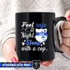 Mugs Black / 11oz Personalized Mug - Feel Safe To Sleep With - Police