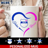 Mugs White / 11oz Personalized Mug - Half Heart