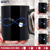 Mugs Black / 11oz Personalized Mug - Infinity Police Badge