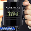 Mugs Black / 11oz Personalized Mug - Name And Badge Number - US Army - Camouflage - Coffee Mug