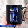 Mugs Black / 11oz Personalized Mug - Police x Nurse Couple - Thin Blue Line Flag
