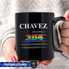 Mugs Black / 11oz Personalized Mug - Pride Month - Name And Badge Number