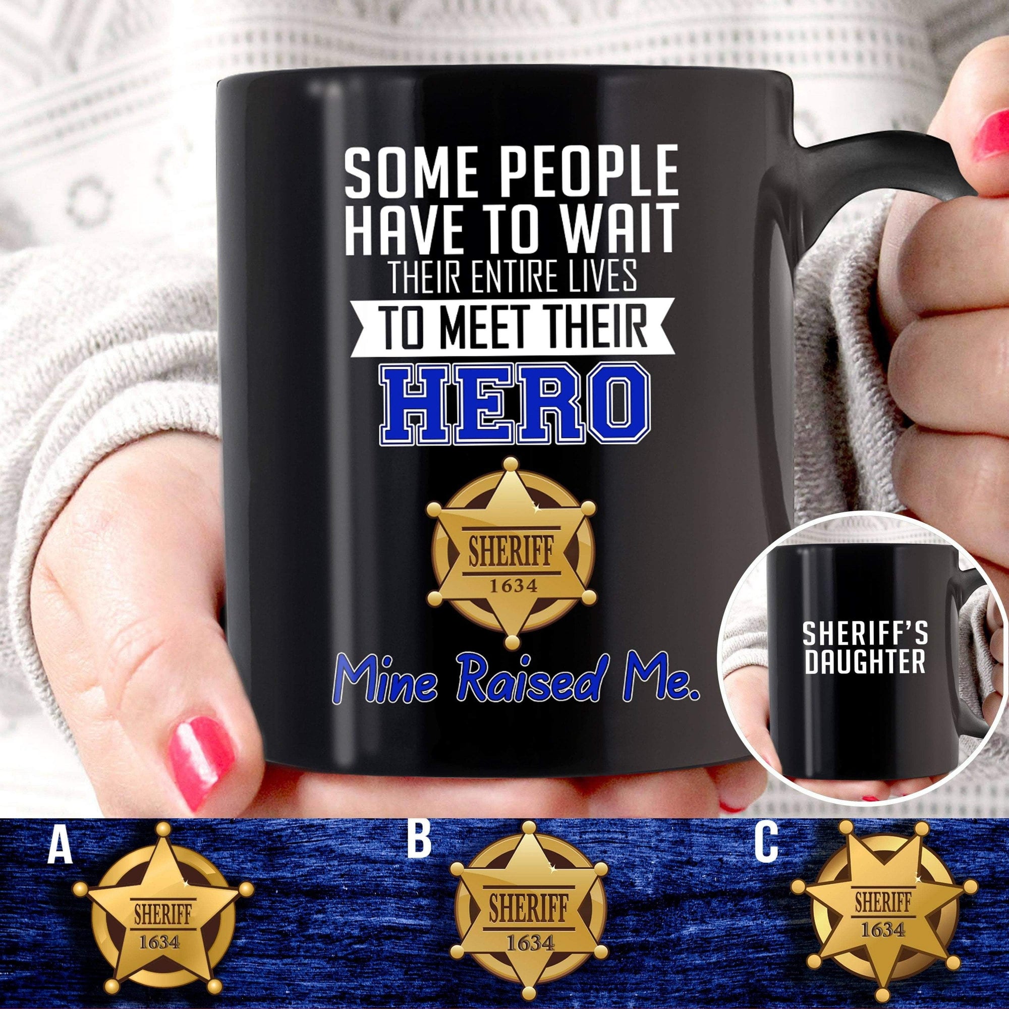 Mugs Black / 11oz Personalized Mug - Sheriff's Daughter