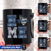 Mugs Black / 11oz Personalized Mug - Stacked Home - Police