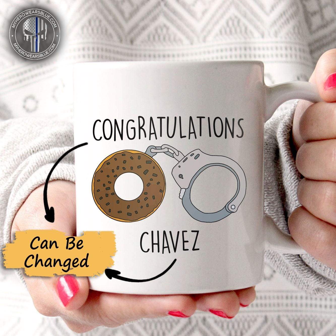 Mugs White / 11oz Personalized Mug - TBL - Donus Handcuff