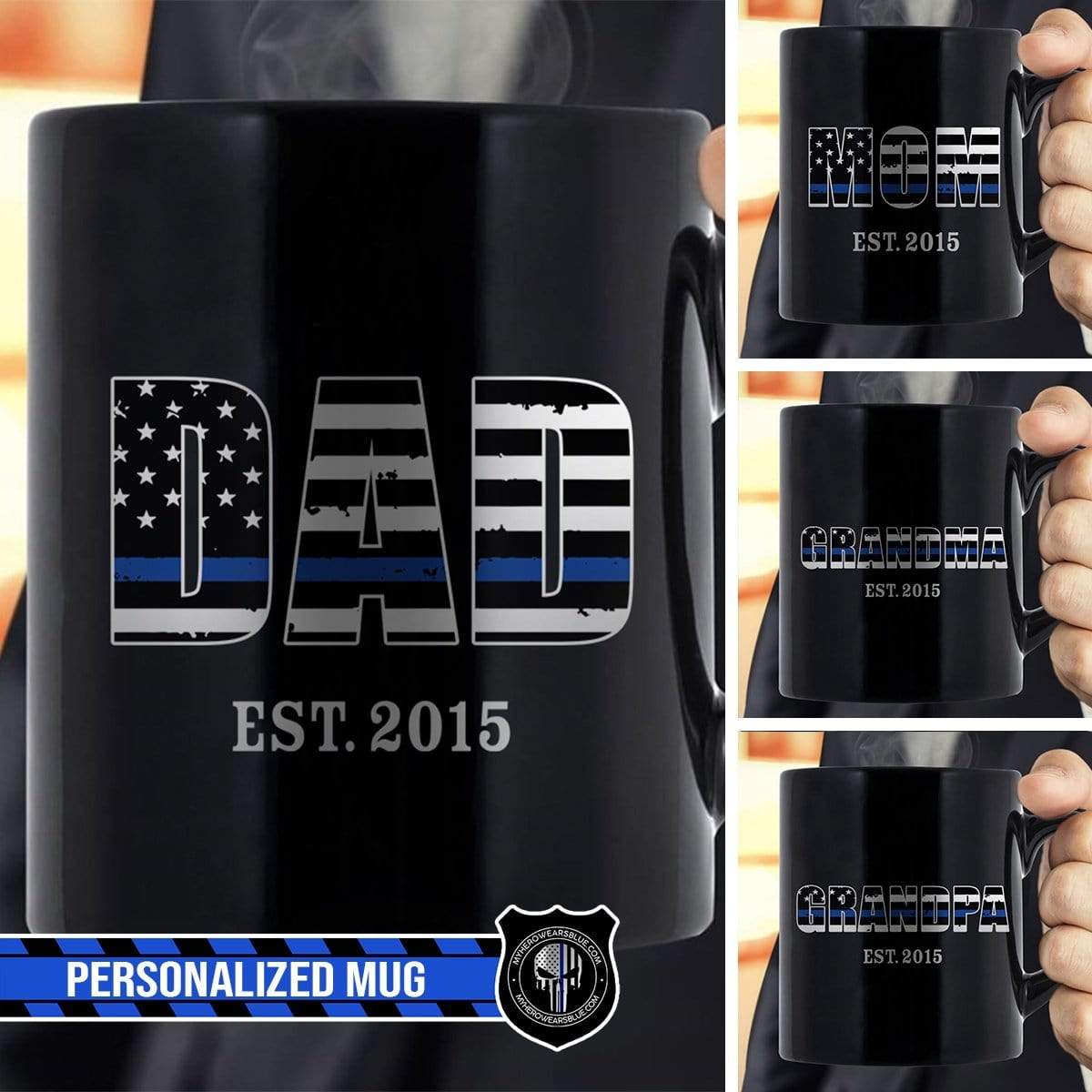 Mugs Black / 11oz Personalized Mug - TBL - Est Year