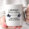 Long Distance Thin Blue Line  Personalized Police Coffee Mug