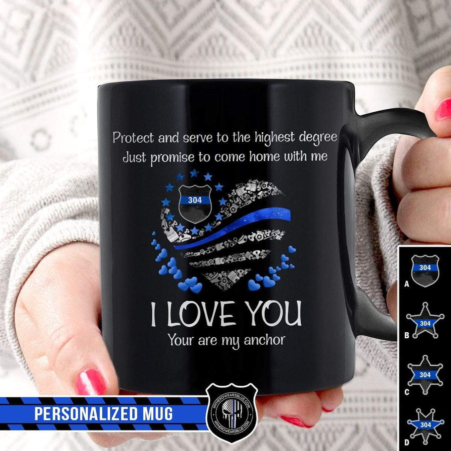 Mugs Black / 11oz Personalized Mug - TBL - My Anchor