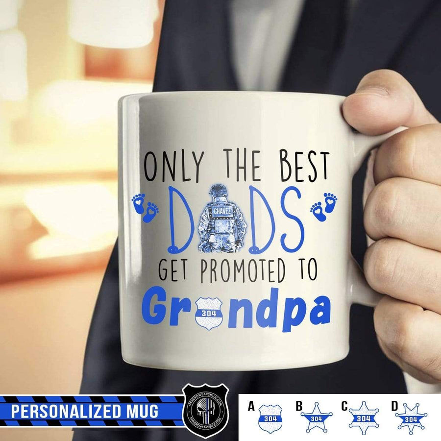 Mugs White / 11oz Personalized Mug - TBL - Pregnancy Reveal Promoted To Grandpa