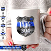 Mugs White / 11oz Personalized Mug - The Women Behind The Badge - Police