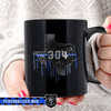 Mugs Black / 11oz Personalized Mug - Thin Blue Line State