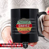 Mugs Black / 11oz Personalized Mug - Vintage Graphic FIrefighter Emblem - Coffee Mug